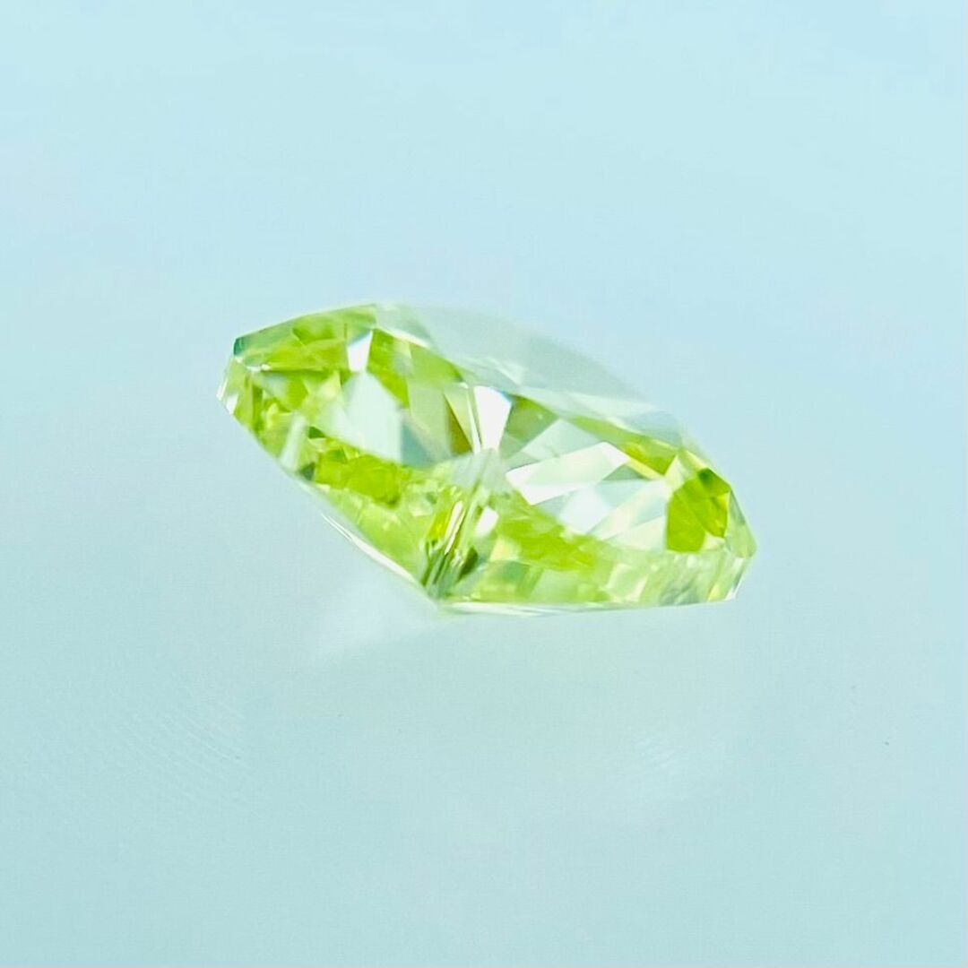 FANCY INTENSE YELLOW GREEN 0.269ct HS