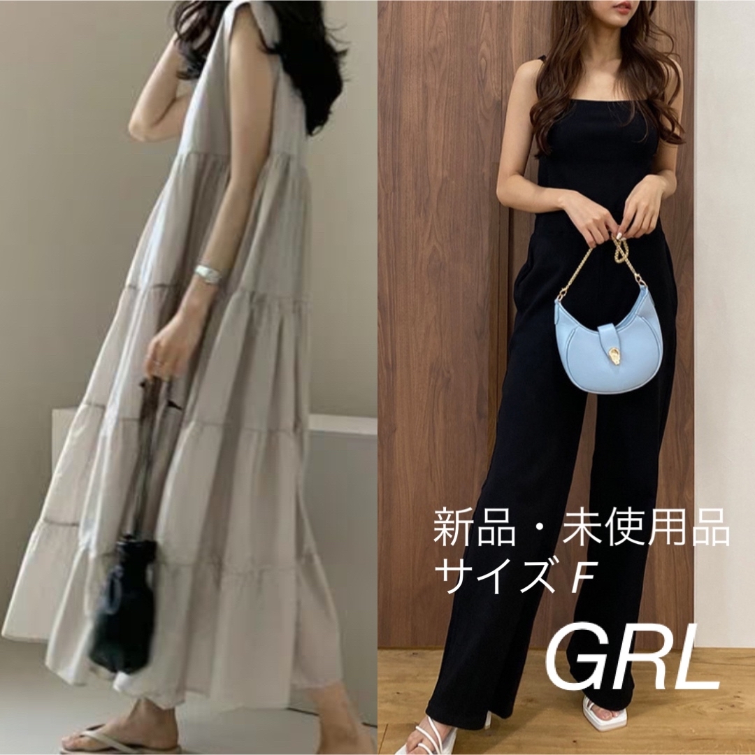 GRL(グレイル)の【新品・未使用品！】GRL グレイル ロングワンピース オールインワン サイズL レディースのパンツ(オールインワン)の商品写真