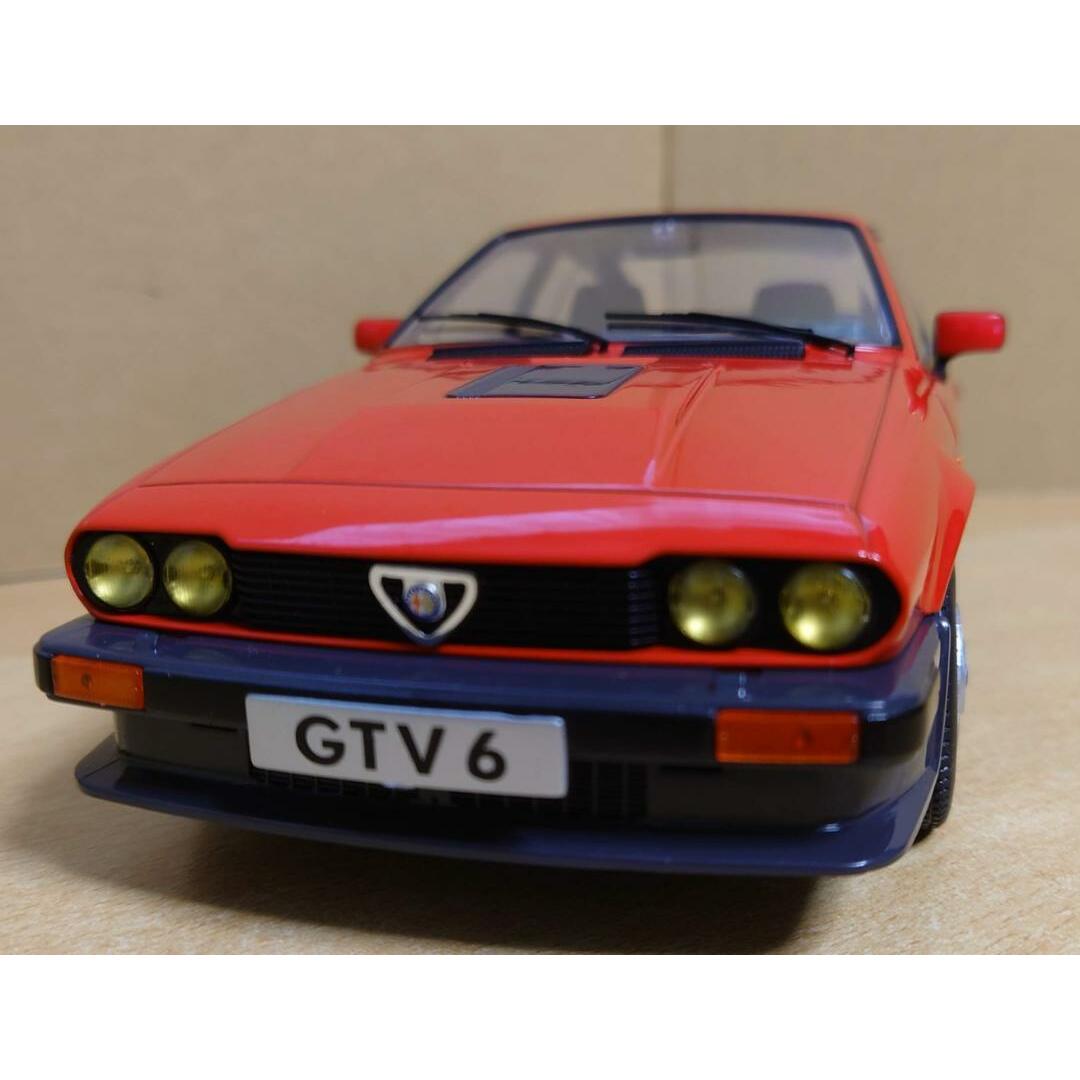 鉄道模型1/18 アルファロメオ GTV6 1984 レッド Alfa Romeo