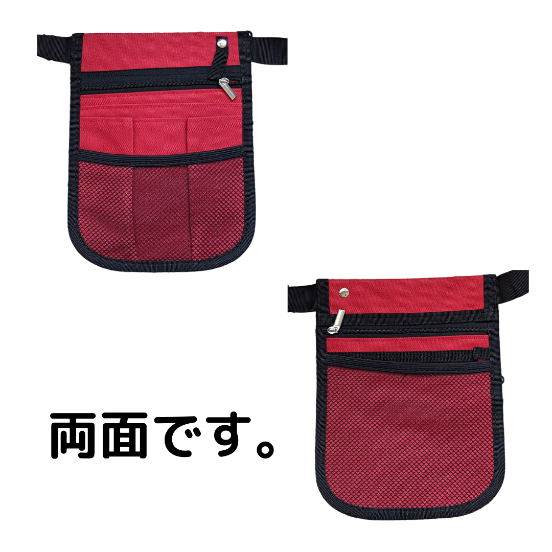 【新品】ナースポーチ　レッド レディースのバッグ(ボディバッグ/ウエストポーチ)の商品写真