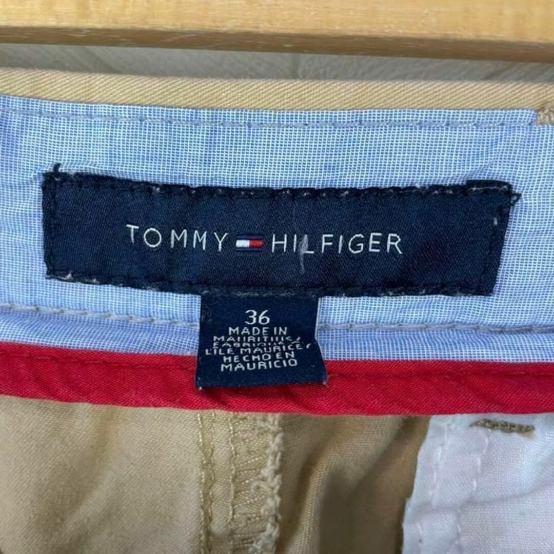 TOMMY HILFIGER(トミーヒルフィガー)のトミー ヒルフィガー ショートパンツ ビックサイズ ワイド 刺繍ロゴ USA古着 メンズのパンツ(ショートパンツ)の商品写真