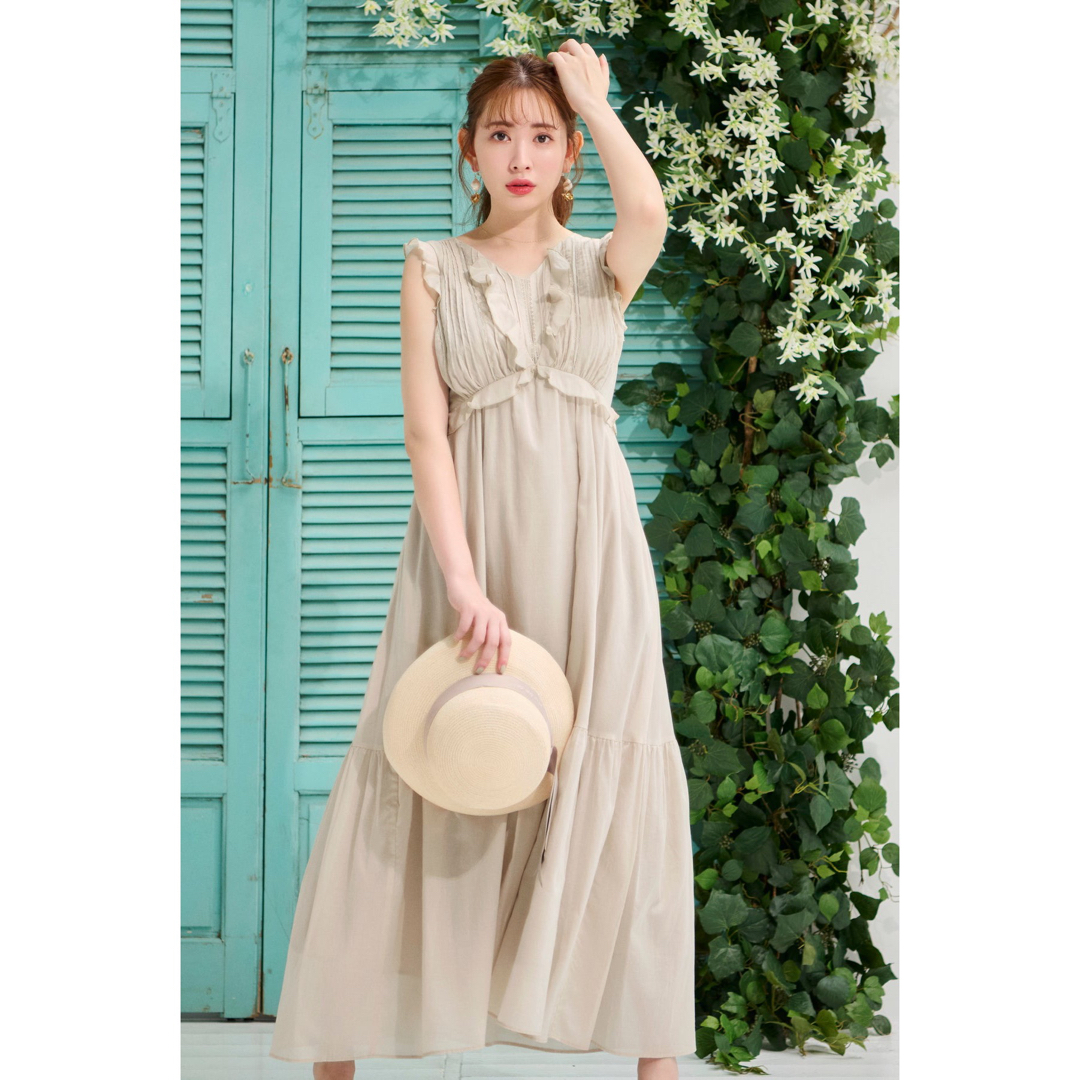 【新品】Cambrils Cotton-Blend Dress レディースのワンピース(ロングワンピース/マキシワンピース)の商品写真