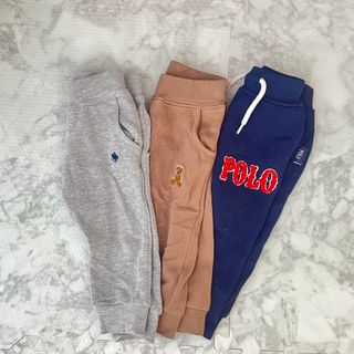 ポロ(POLO（RALPH LAUREN）)のPOLO BABY  ポロベビー　パンツ  80センチ　3本セット　【中古】(パンツ)