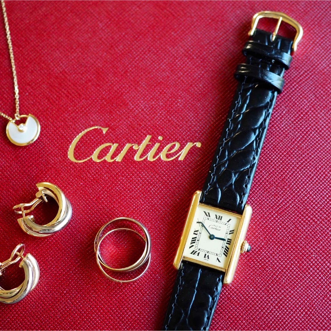 Cartier(カルティエ)のOH済・美品✨ Cartier カルティエ マストタンク アイボリー ローマン レディースのファッション小物(腕時計)の商品写真