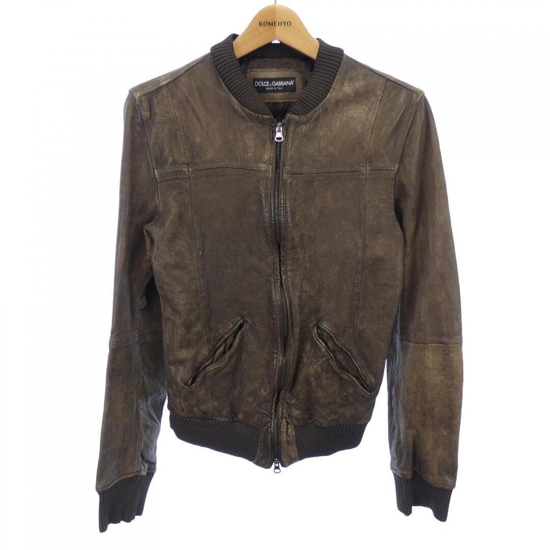 ドルチェアンドガッバーナ DOLCEu0026GABBANA レザージャケット-