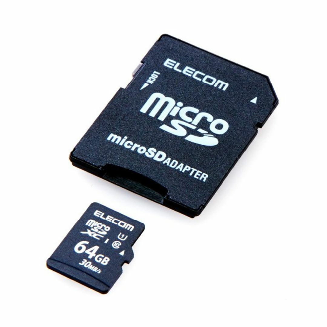 エレコム microXCカード 64GB UHS-I対応 class10 防水