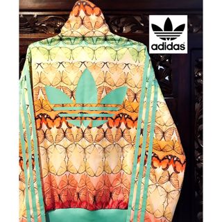 アディダス(adidas)のアディダス ファーム 小さいサイズ グラデーション 蝶々柄 ブルゾン ジャージ(ブルゾン)