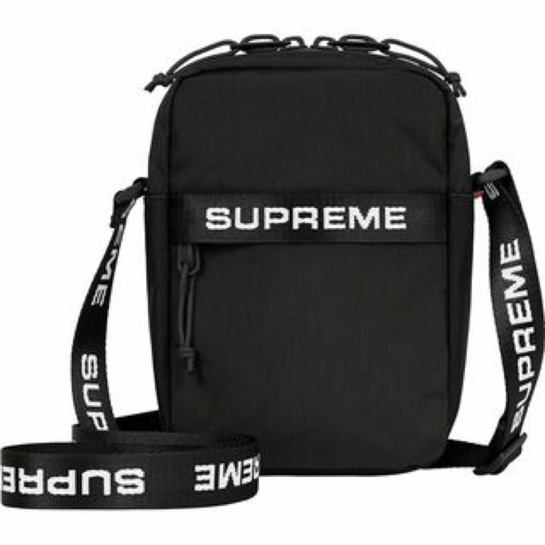 22FW Supreme Shoulder Bag Black