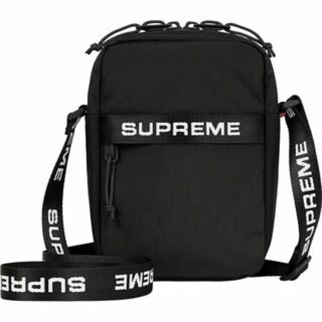 Supreme Shoulder Bag Black 黒 22FW