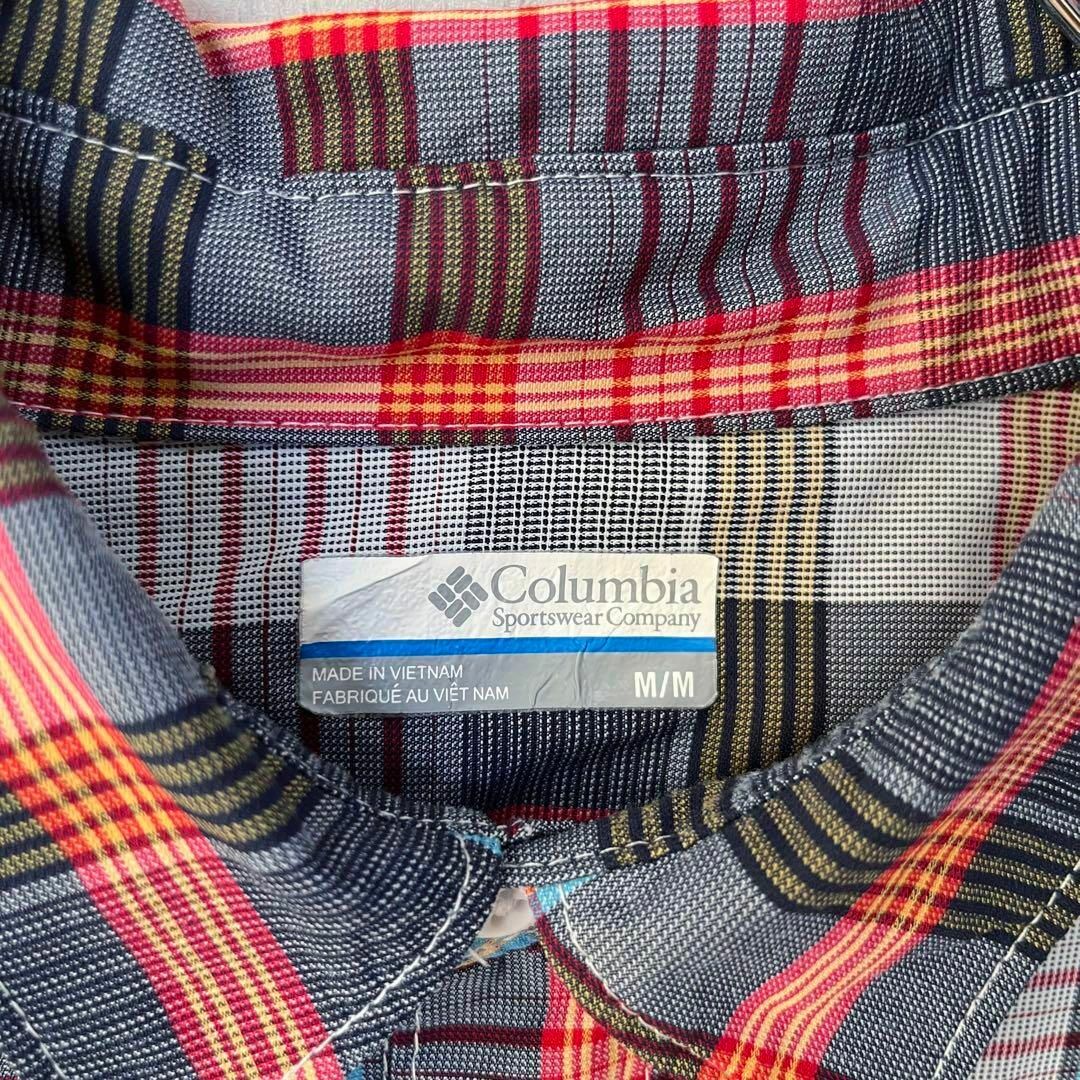 Columbia(コロンビア)のアウトドアブランド古着COLUMBIAコロンビア長袖チェック柄背裏メッシュシャツ メンズのトップス(シャツ)の商品写真