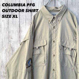 コロンビア(Columbia)のアウトドア古着COLUMBIA PFGコロンビア長袖フィッシングシャツサイズXL(シャツ)