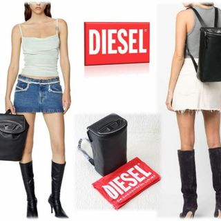 ディーゼル(DIESEL)の新品【ディーゼル】現行人気の「1DR」 BACKPACK レザーリュック 黒(リュック/バックパック)