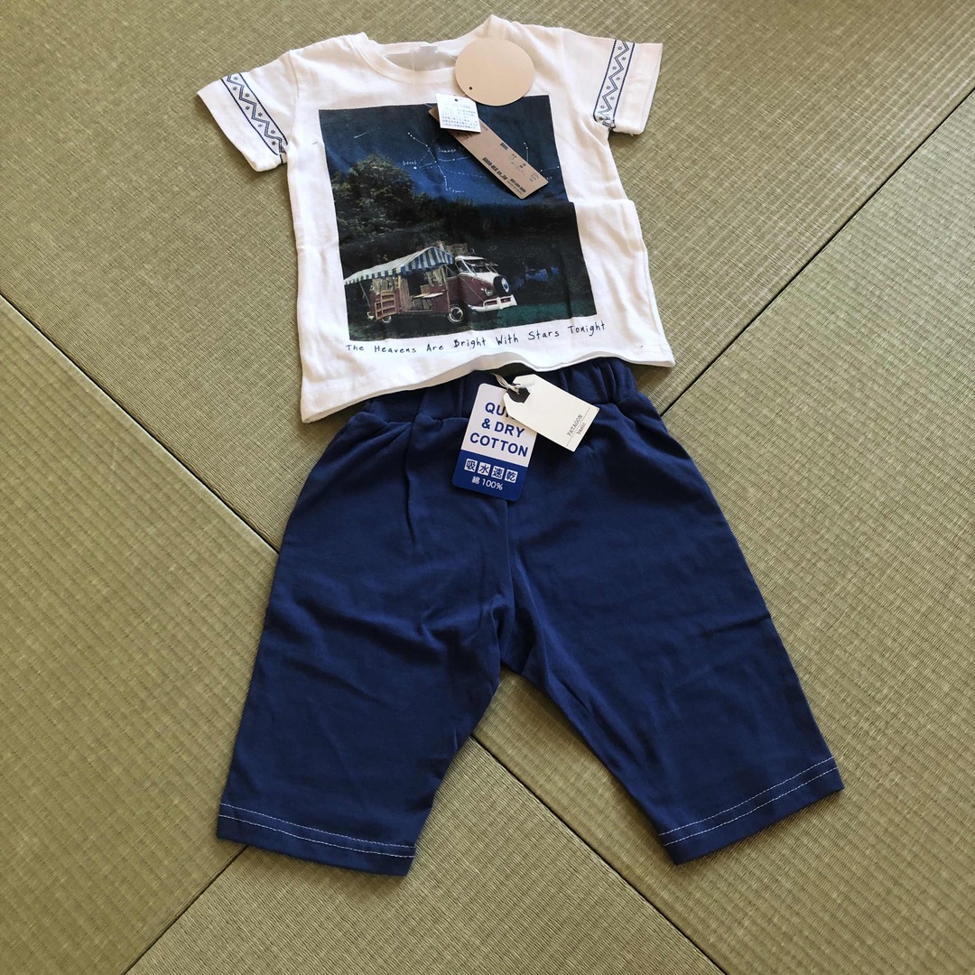 tシャツ　パンツ　2点セット 未使用品 キッズ/ベビー/マタニティのキッズ服男の子用(90cm~)(Tシャツ/カットソー)の商品写真