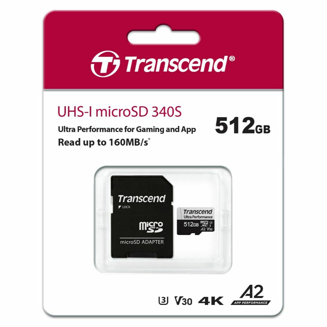 Transcend microSDXCカード Transcend 512GB C