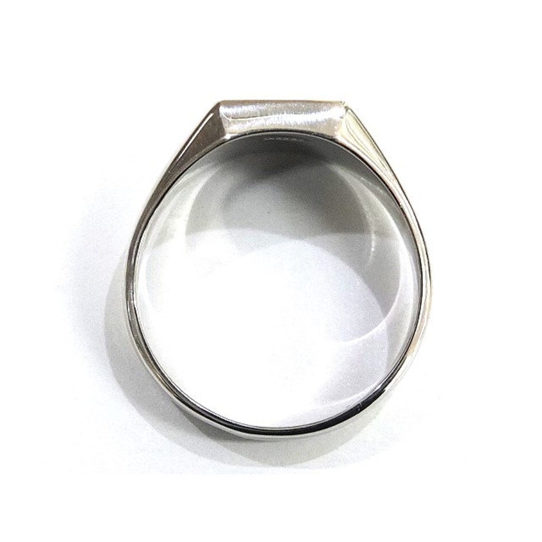 印台 リング Pt900 指輪 プラチナ カマボコ メンズ シルバー シンプル アクセサリー ジュエリーJA-17422 3