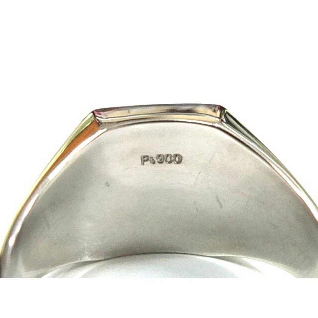 印台 リング Pt900 指輪 プラチナ カマボコ メンズ シルバー シンプル アクセサリー ジュエリーJA-17422 5
