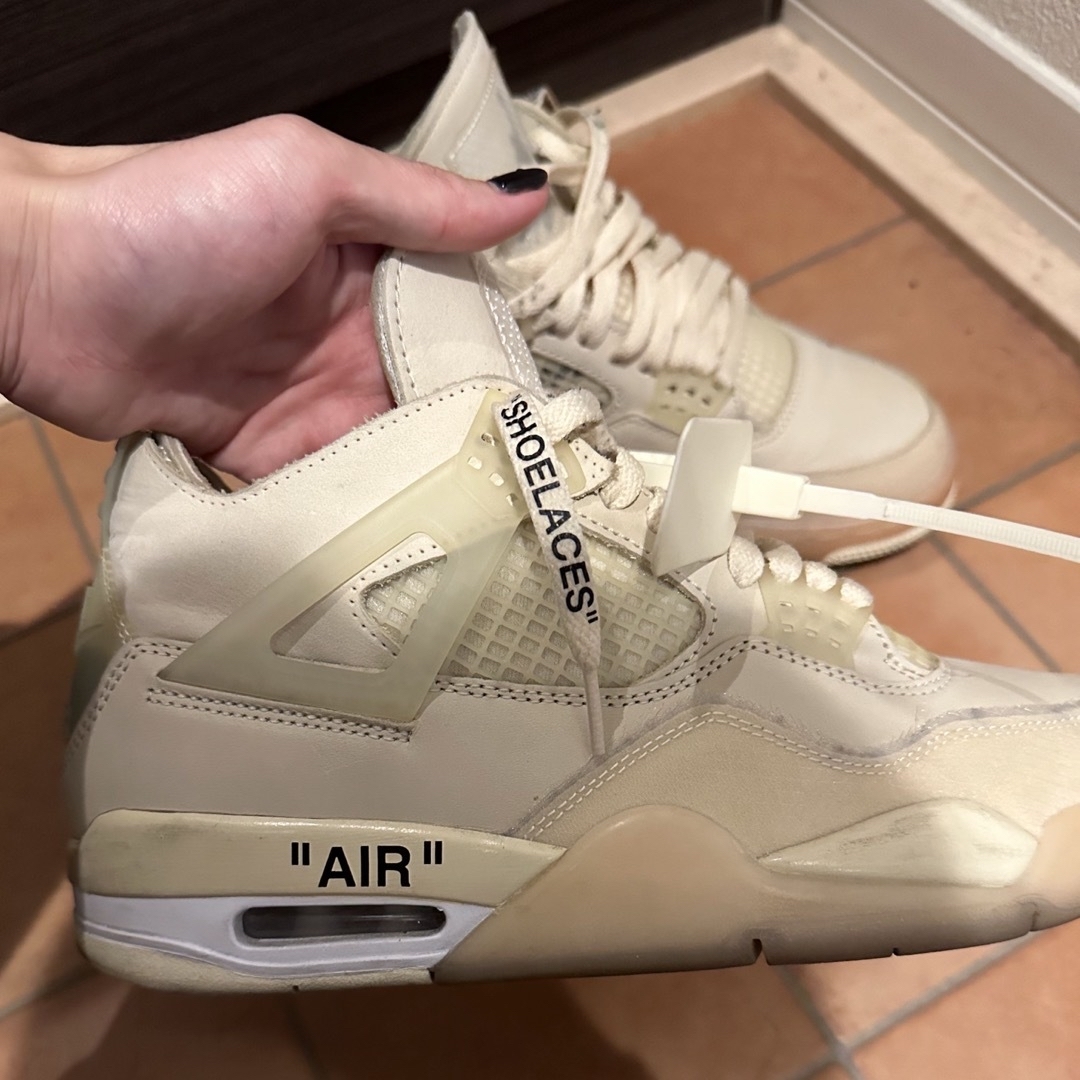 OFF-WHITE(オフホワイト)のOff-White×Nike Air Jordan4  "Sail"26.5cm メンズの靴/シューズ(スニーカー)の商品写真