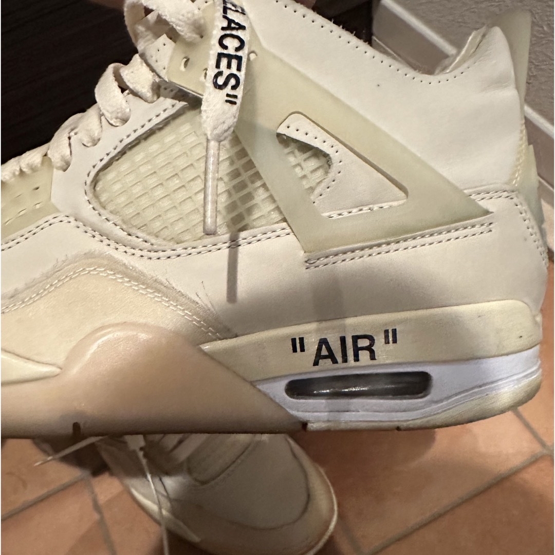 OFF-WHITE(オフホワイト)のOff-White×Nike Air Jordan4  "Sail"26.5cm メンズの靴/シューズ(スニーカー)の商品写真