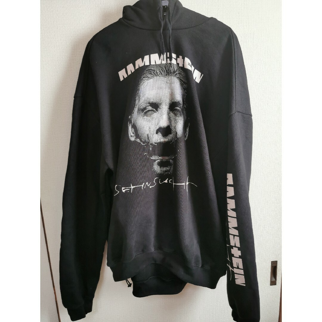 vetements ラムシュタイン XS 黒 ブラック パーカー バレンシアガ