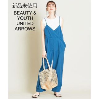 ビューティアンドユースユナイテッドアローズ(BEAUTY&YOUTH UNITED ARROWS)の未使用♦BEAUTY&YOUTH ウェザーキャミカシュクールサロペット(サロペット/オーバーオール)