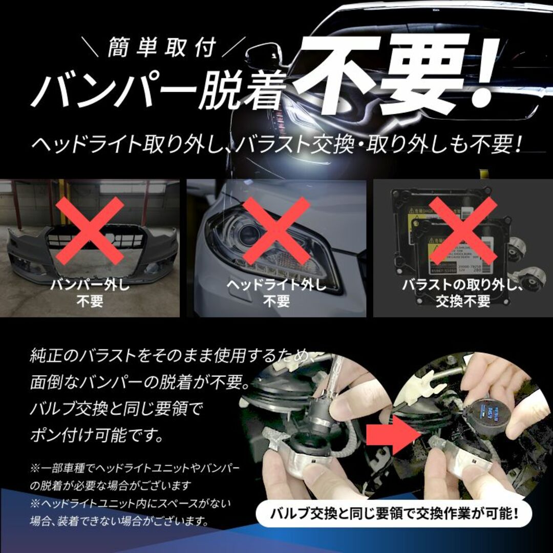 HIDより明るい○ D2S LED ヘッドライト デミオ 爆光