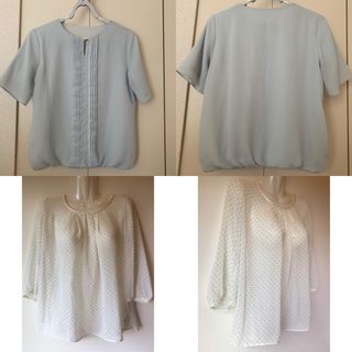 アオキ(AOKI)のシフォンブラウス　2枚セット(シャツ/ブラウス(長袖/七分))