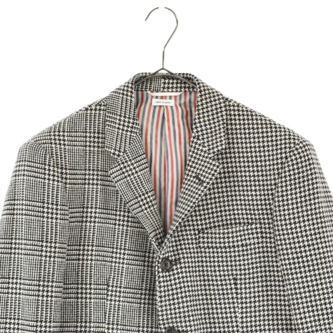 THOM BROWNE トムブラウン 千鳥格子/チェック アシンメトリー 3B テーラードジャケット ブレザー グレー A0153J11400