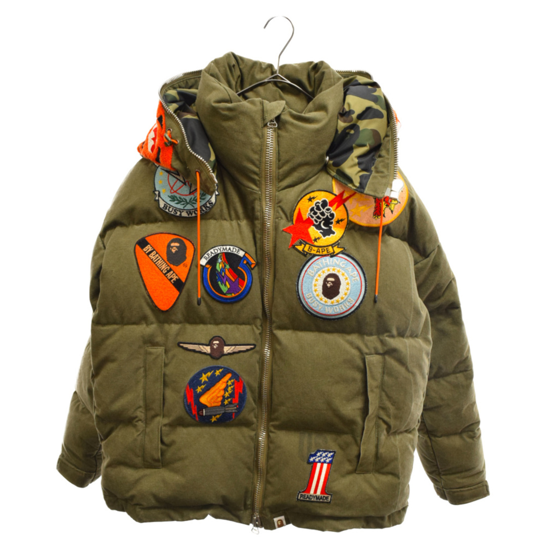 READY MADEレディメイド バイカラー フーデッドダウンジャケット READY MADEレディメイド バイカラー フーデッドダウンジャケット