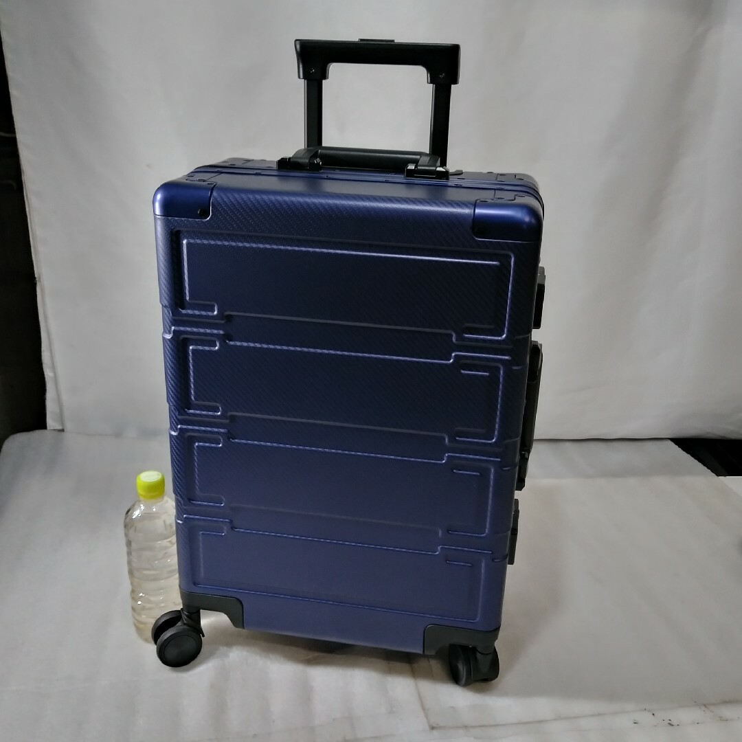 す72　サンプル　Sサイズ　オールアルミ　フレーム　スーツケース　ネイビー