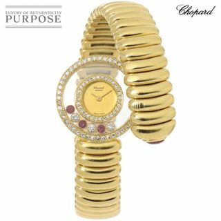 ショパール(Chopard)のショパール Chopard ハッピーダイヤモンド 20/5434 腕時計 ダイヤモンド ベゼル 3P ルビー ダイヤ K18YG Happy Diamond VLP 90192643(腕時計)