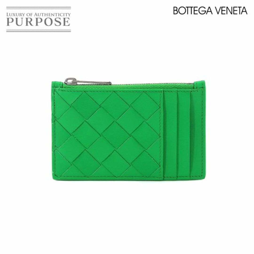 新品同様 ボッテガ ヴェネタ BOTTEGA VENETA イントレチャート コインケース 小銭入れ レザー パラキート グリーン 679802  VLP 90199649 | フリマアプリ ラクマ