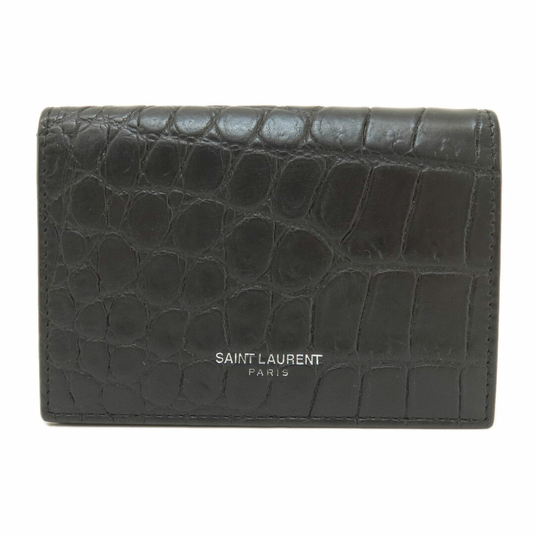 Saint Laurent(サンローラン)のSAINT LAURENT 型押し カードケース レザー レディース レディースのファッション小物(名刺入れ/定期入れ)の商品写真