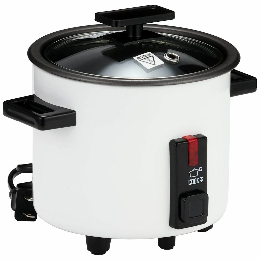 蔵王産業 小型炊飯器 1.5合炊き ホワイト RC-1.5013