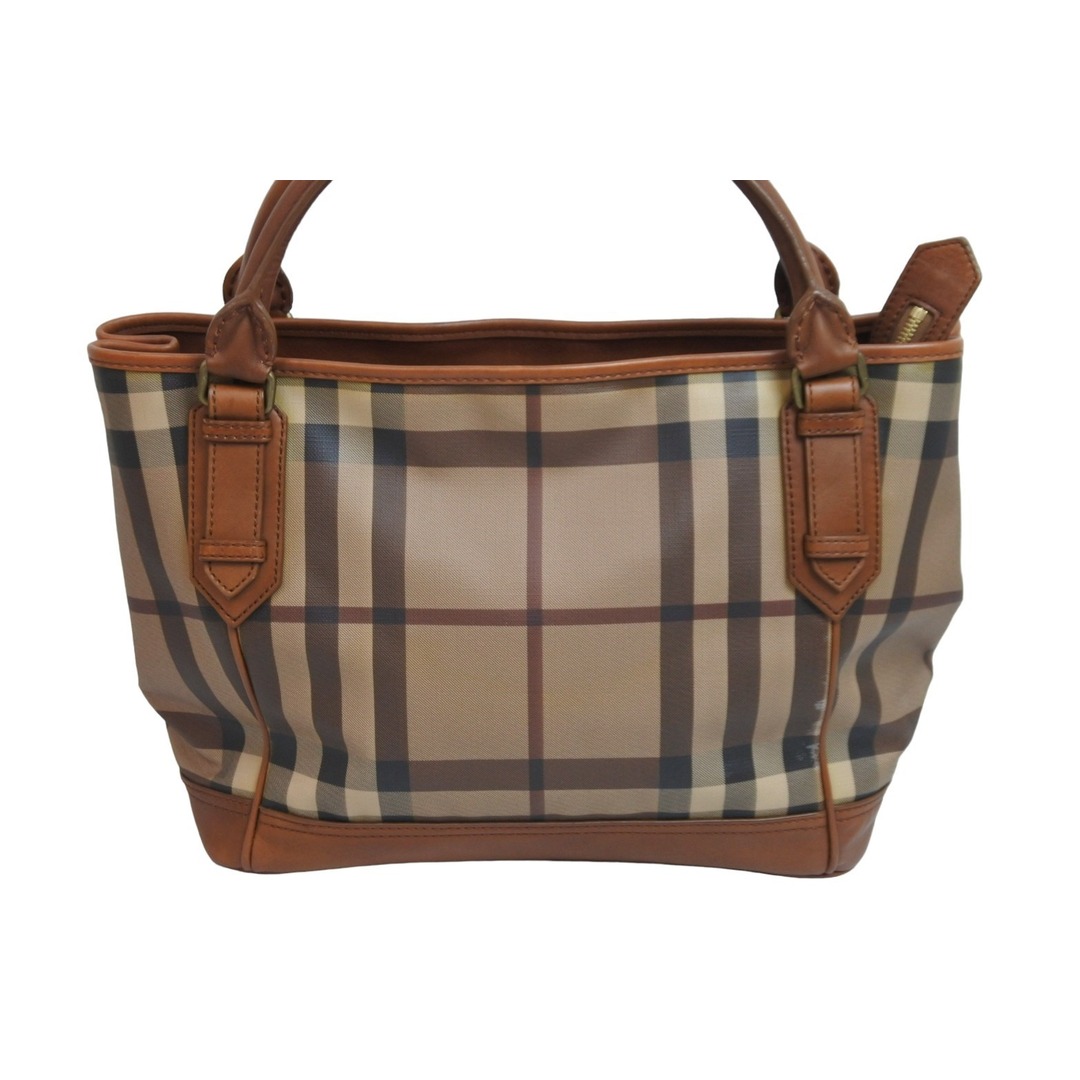 BURBERRY - BURBERRY バーバリー チェック柄 レザー トートバッグ