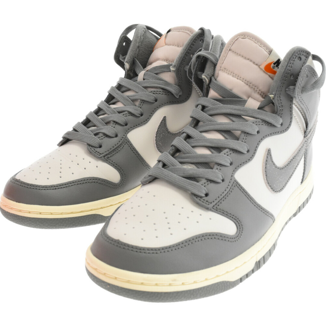 NIKE ナイキ DUNK HI RETRO SE VNTG ダンクレトロ ハイ ハイカットスニーカー グレー/ホワイト US8/26.0CM DM0582-001