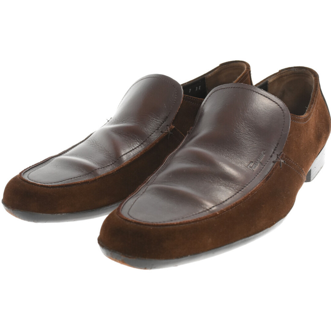 Salvatore Ferragamo サルヴァトーレ フェラガモ SUEDE CALF HICKORY 2 CALF スウェード カーフ ヒッコリー 2 カーフ ローファー レザーシューズ ブラウン 2