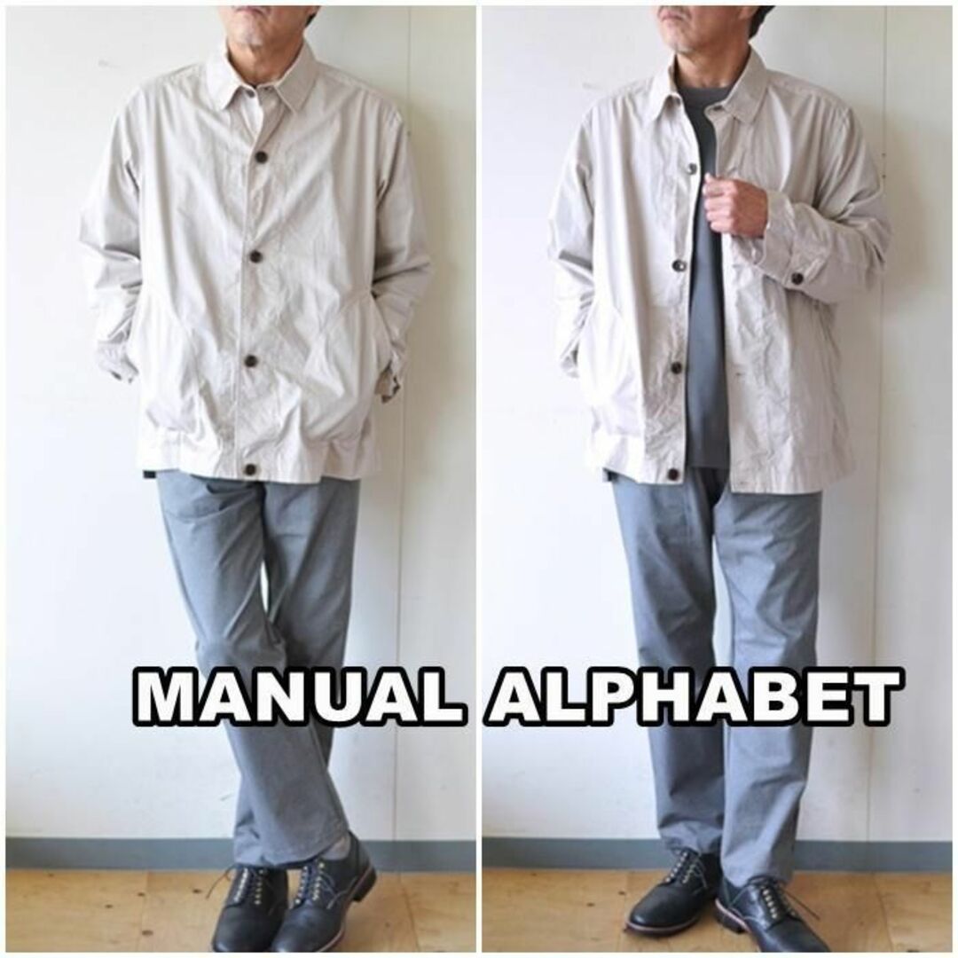MANUAL ALPHABET(マニュアルアルファベット)のMANUAL マニュアルアルファベット タイプライタージャケット L メンズのジャケット/アウター(カバーオール)の商品写真