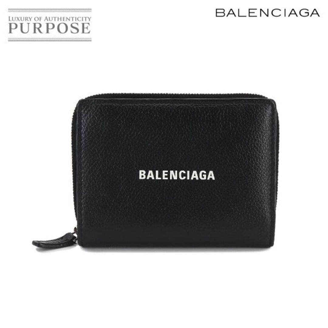 Balenciaga(バレンシアガ)の新品同様 バレンシアガ BALENCIAGA 二つ折り 財布 レザー ブラック 650879 VLP 90202611 メンズのファッション小物(折り財布)の商品写真