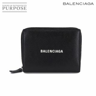 バレンシアガ(Balenciaga)の新品同様 バレンシアガ BALENCIAGA 二つ折り 財布 レザー ブラック 650879 VLP 90202611(折り財布)