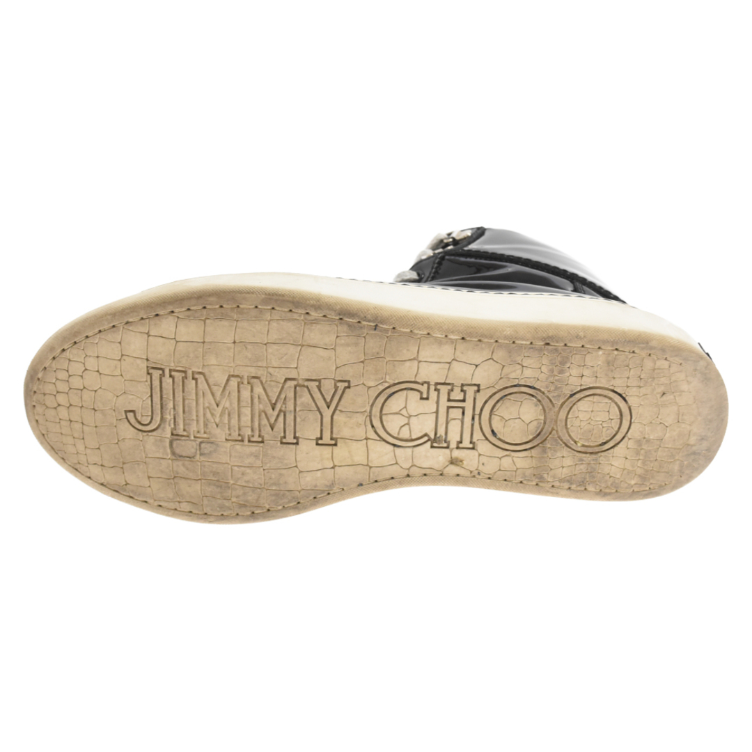 JIMMY CHOO(ジミーチュウ)のJIMMY CHOO ジミーチュウ パテント ハイカット スニーカー ブラック メンズの靴/シューズ(スニーカー)の商品写真