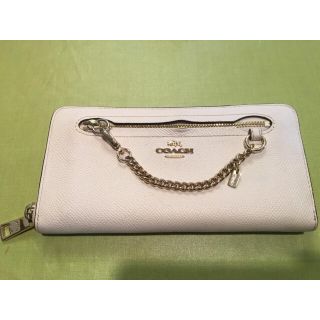 コーチ(COACH)のCOACH 白×チェーン財布♡(財布)