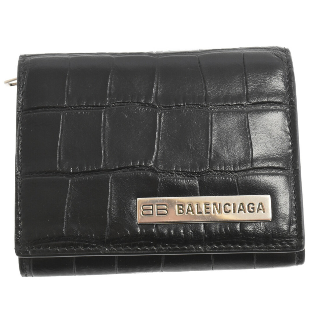 Balenciaga - BALENCIAGA バレンシアガ Lether Logo Wallet 672184