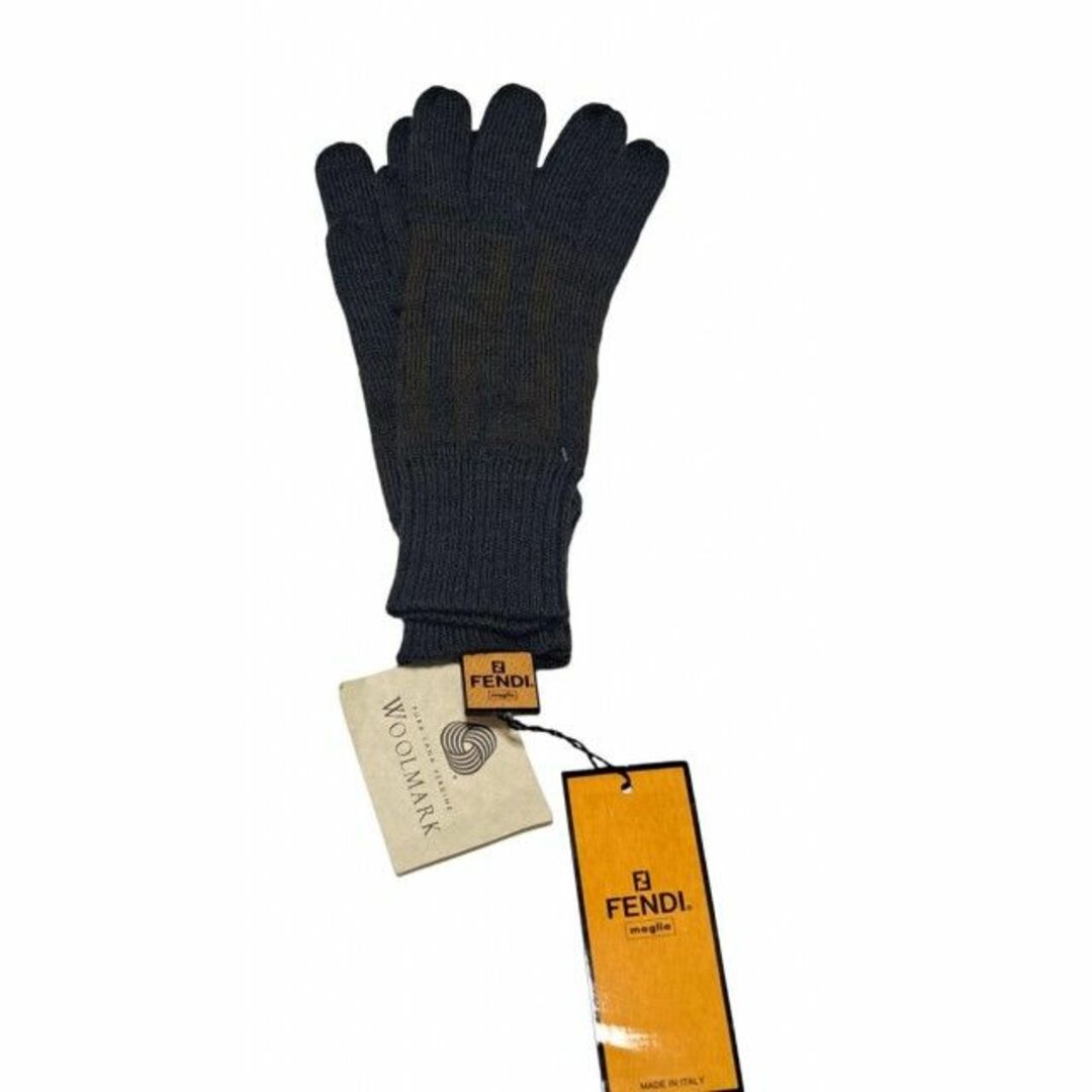 未使用 フェンディ 手袋 ウール 100％ グレー ズッカ FENDIのサムネイル