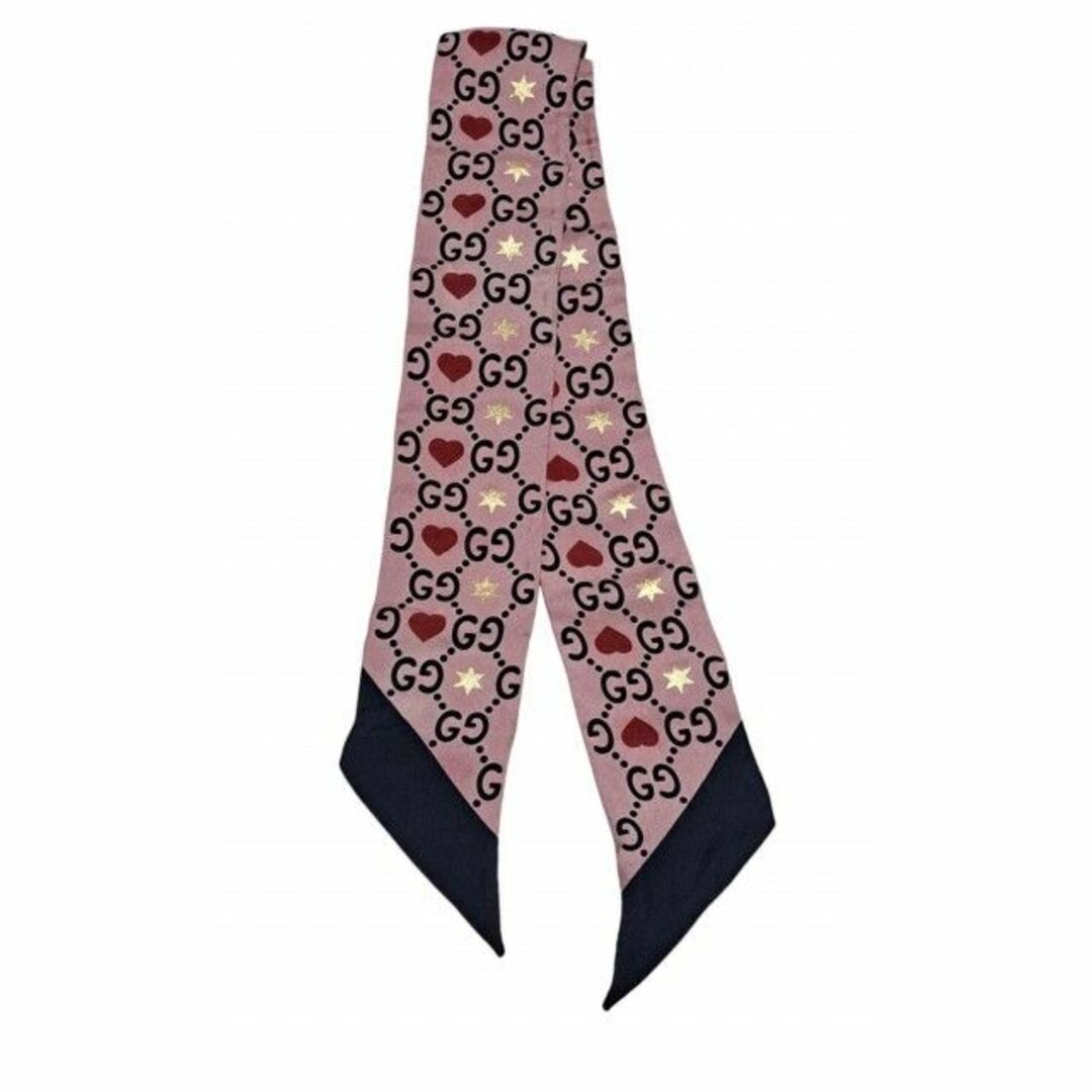 1094 美品 GUCCI グッチ ネックボウ GGフローラ スカーフ 花柄