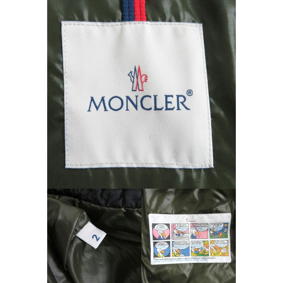 美品△正規品 MONCLER モンクレール 22-23AW SABLETTES フェイクファー・フード付き ダウンコート メンズ ブラック 2 定価370,700円 冬物◎