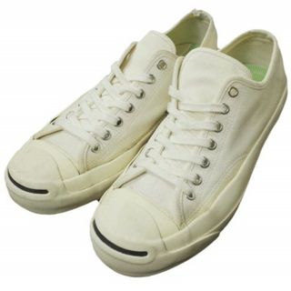 コンバース(CONVERSE)のCONVERSE ADDICT コンバースアディクト JACK PURCELL CANVAS ジャックパーセル キャンバス 1CL444 US8(26.5cm) ホワイト ローカット スニーカー シューズ【中古】【CONVERSE ADDICT】(スニーカー)