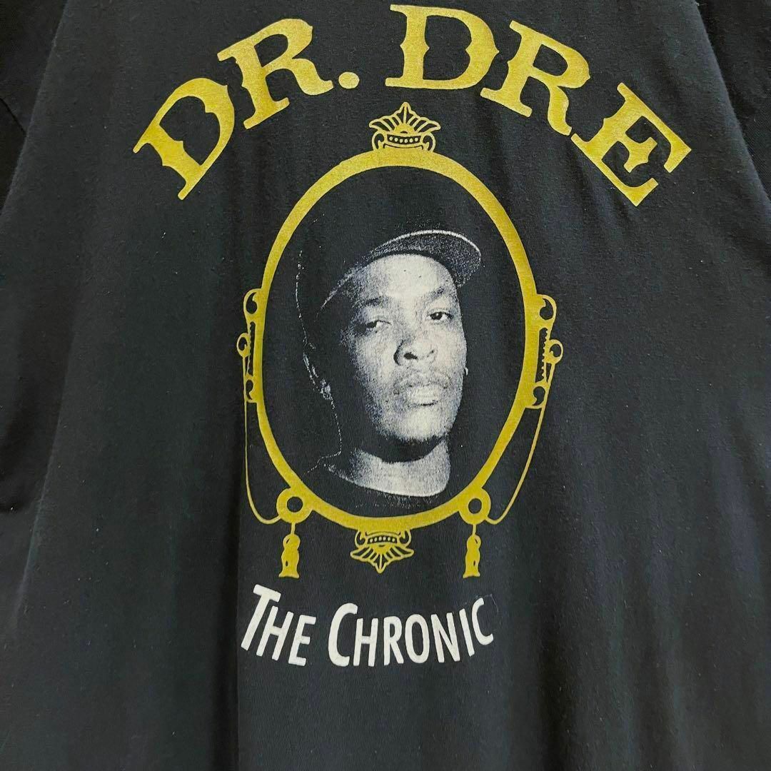 MUSIC TEE(ミュージックティー)のミュージックTシャツ古着　DR.DRE ドクタードレープリントTシャツ　XL 黒 メンズのトップス(Tシャツ/カットソー(半袖/袖なし))の商品写真