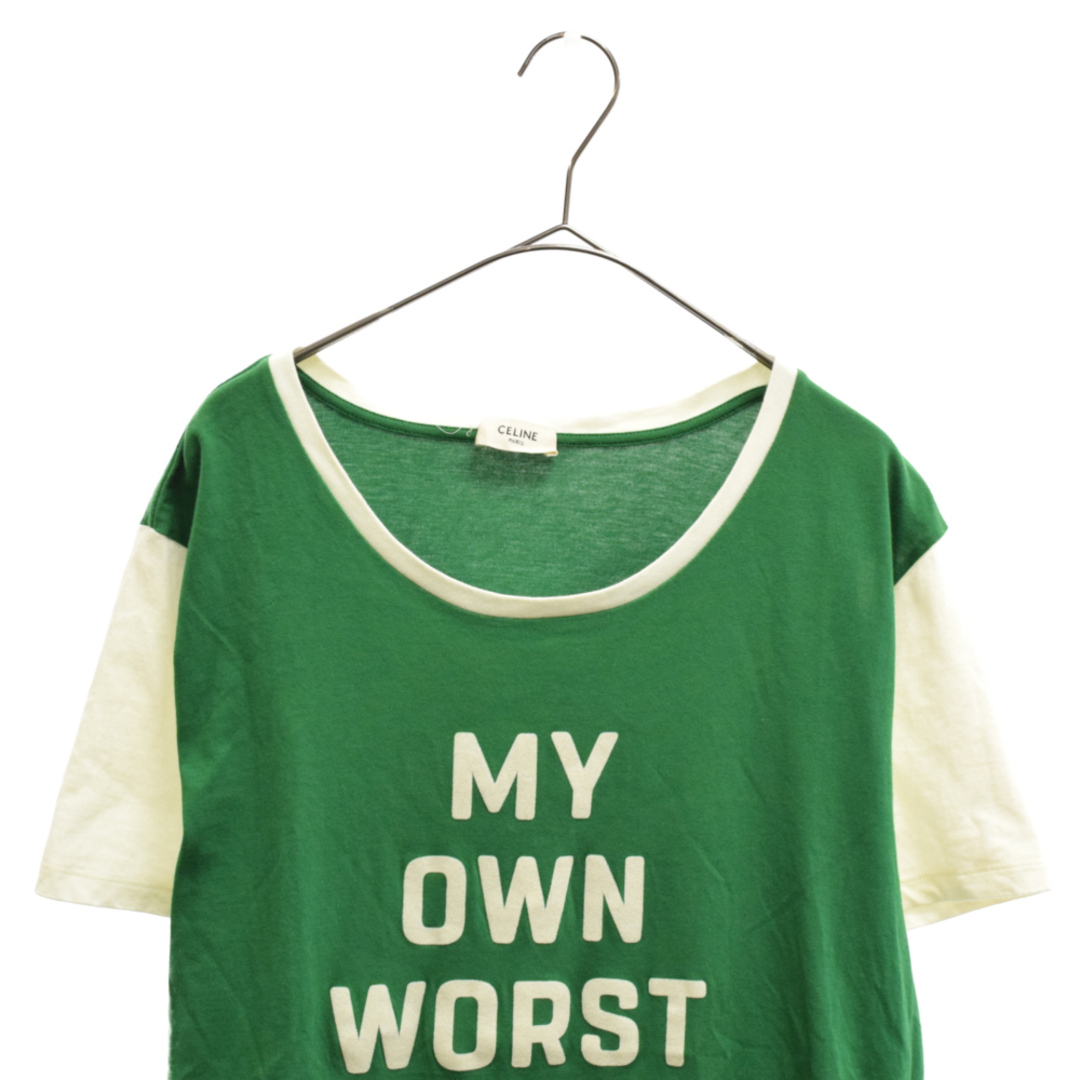 CELINE セリーヌ 20SS My OWN WORST ENEMY マイ ワン ワースト エネミー 半袖Tシャツ 2X3096931 グリーン