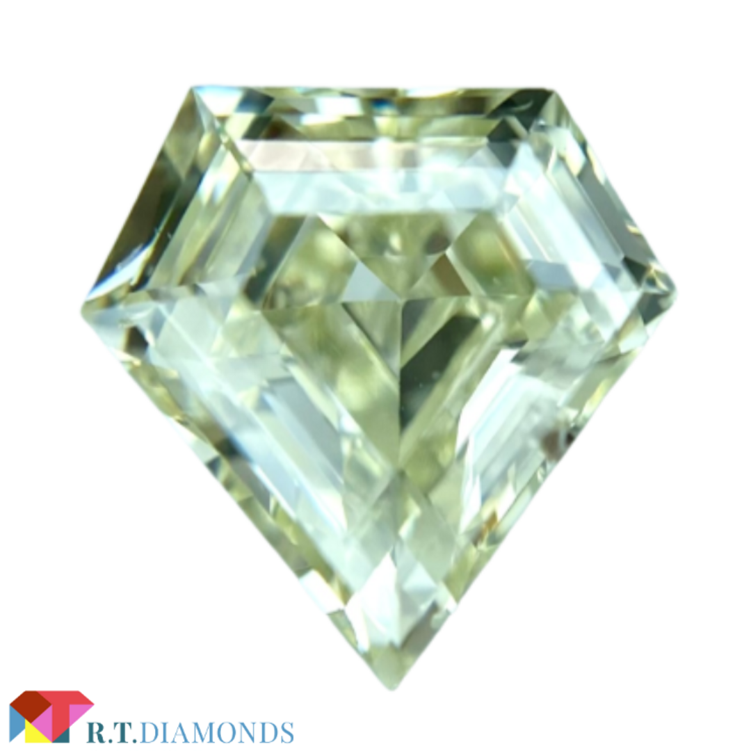 変形ファンシーカット！ LIGHT YELLOW 1.140ct/RT2199