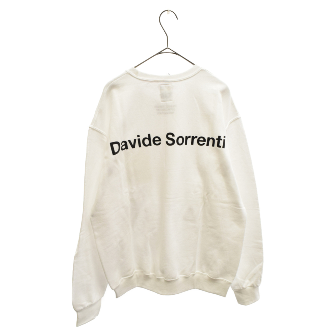 WACKO MARIA(ワコマリア)のWACKO MARIA ワコマリア 23AW DAVIDE SORRENTI / CREW NECK SWEAT SHIRT ( TYPE-2 ) ダヴィデソレンティ スウェットトレーナー ホワイト DAVIDESORRENTI-WM-SS07 メンズのトップス(スウェット)の商品写真